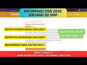 NATIONAL SCIENCE OLYMPIAD 2026 | OSN 2026 | ELEMENTARY AND MIDDLE SCHOOL LEVEL