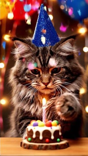 Happy Birthday Cat Song, Happy Birthday To You#cat#cutecat