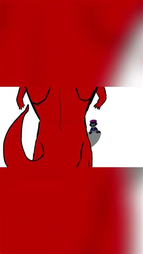 Lizard becomes jacked then blows monke up #animation #lizard #gtag