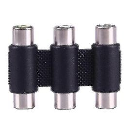 Computer Accessory Sets Female To Female Av 3 Rca Audio Video Coupler Adapter Black | Rakuten