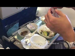 #064【機内食】大韓航空のビビンバは美味い‼️作り方から食べるまで。How to get ready to eat bibimpap on Korean Air