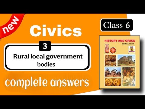 class 6 civics chapter 3 exercise 6th - rural local government bodies class 6 questions and answers