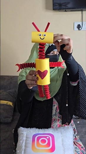 Paper Robot Craft idea For kids | Kids Activities Video idea #viralshort #shortsfeed #shorts #craft