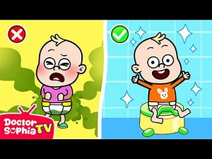 Baby Learns To Use The Potty | Potty Training Song | Healthy Routines for Kids | Doctor Sophia TV