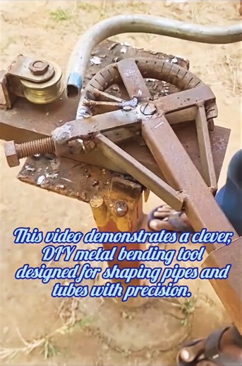 ​DIY Precision Pipe Bending Tool: Hand-Built Metal Shaping Jig