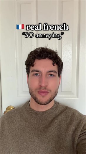 Real French 🇫🇷 How French ppl actually say “that’s SO annoying” #french #learnfrench #slang #frenchslang #paris