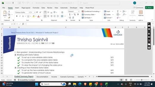 Assignments Expert on Instagram: "New Perspectives Excel 365 | Module 8: Textbook Project #newperspectives #newperspectivesexcel #excel365 #cengage #mindtap"
