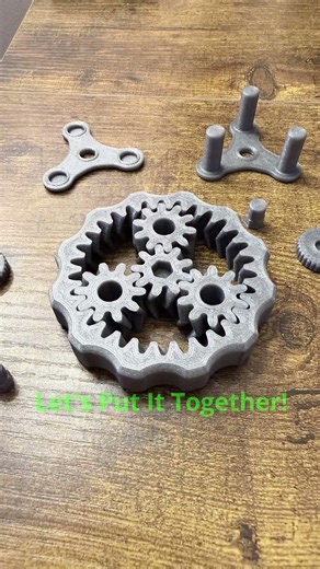 3D Printed Planetary Gear Spinner! ⚙️ #shorts