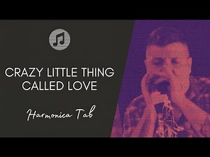 🎶 Queen - Crazy Little Thing Called Love (Harmonica Tab - na Gaita com Tablatura)