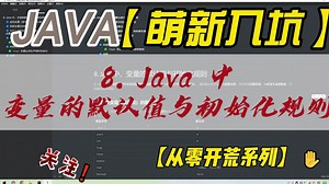 8. Java 中，变量的默认值与初始化规则