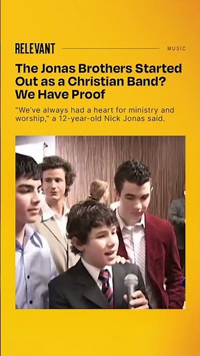 The Jonas Brothers Started Out as a Christian Band? We Have Proof