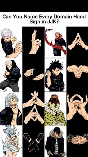 Every Jujutsu Kaisen Domain Expansion Hand Sign! 🤯🔥Gojo, Sukuna, Megumi & More