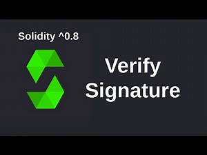 Verify Signature | Solidity 0.8