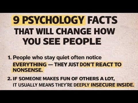 psychology facts that will change how you see people....