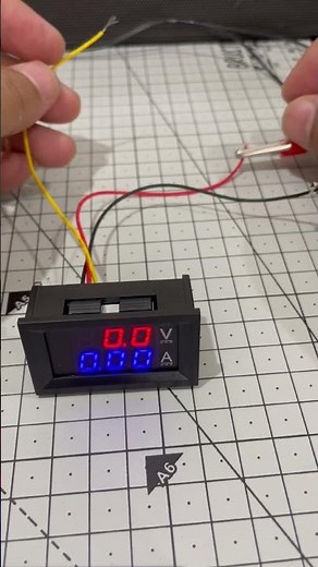 🔋 Mini Digital DC Volt & Amp Meter | Battery & Power Supply Testing ⚡#electronics #arduino