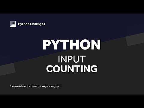 Python Challenge | Counting Input | Count Numbers and Letters