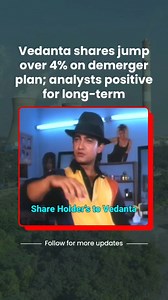 Vedanta shares up 4% after Demerger news breakout Follow yashtv for more market updates Vedanta share price gained over 4% in early trade on Tuesday after the company approved restructuring that includes demerger of its diversified business into six separate listed companies. Vedanta shares gained as much as 4% #vedanta #vedantagroup #demerger #anilagarwal #sharemarketnews #stockmarketnews #yashtv | YASH Tv