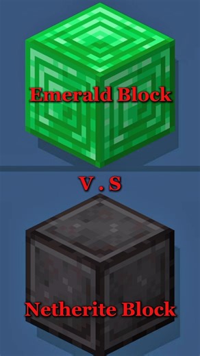 Emerald Block vs Netherite Block: Shocking Winner!
