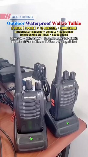 Baofeng BF-888S Walkie Talkie Pair with 16 Channels - Ready Stock | COD