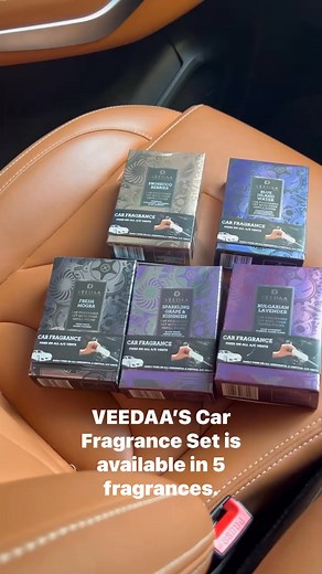 Flat 20% Discount. Use Code: NEW20 and apply to Cart. Lasts 2 Months. Car Freshener. Total 2 Months Duration. This New & Innovative Scenting solution uses Natural Rattan Reeds to add fragrance to cars and is free from artificial chemical liquids and gels commonly found in existing products. Elevate your drive with our Car Fragrance Set. A symphony of sleek design and metallic elegance, transforming every journey into a scented escape. Lasts 2 months total. Each set contains 4 Refill Packs and Ve