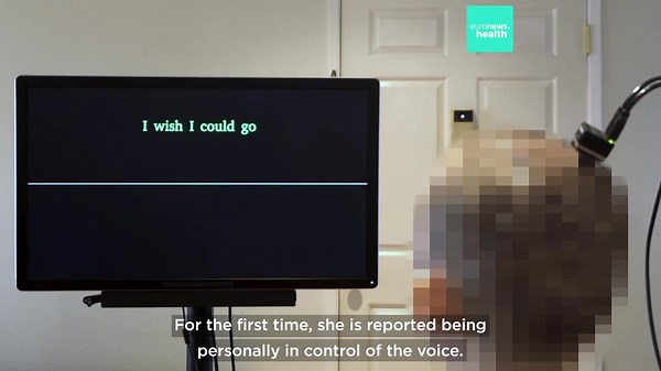 An experimental brain-computer implant is helping a stroke survivor speak again