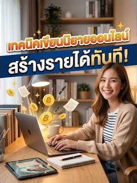 เทคนิคการเขียนนิยายออนไลน์พร้อมสร้างรายได้ทันที