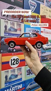 2.9K reactions · 129 shares | P R E O R D E R N O W Fiat 128 Coupé 1300 SL 1972 in 1.18 scale available in preorder only on our website www.laudoracing-models.com for 114.90€ #auto #alfacar #alfapassion #modelliauto #lancia #modellismostatico #alfaromeo #laudoracing #modelcar #model #italiancar #modelereduit #laudoracingmodels #oldcar #carpassion #modellisme #foryou #fiat128 #128 #fiat128coupe #fiat128coupe1300sl | Laudoracing-Models | Facebook