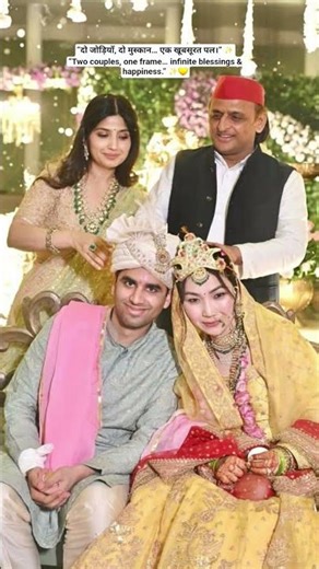 “Two couples, one frame… infinite blessings & happiness.” ✨💛#saifai #akhileshyadav #song