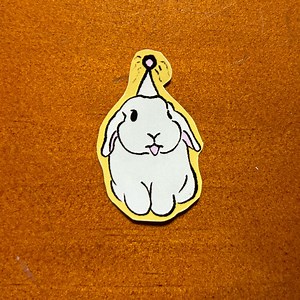Party Bunny Sticker | Cute Stickers, Laptop, Water Bottle, Journal, Bujo, Decor, Bunny, Rabbit, Party Hat, Happy Bunny, Fun, Kindle, Kobo - Etsy