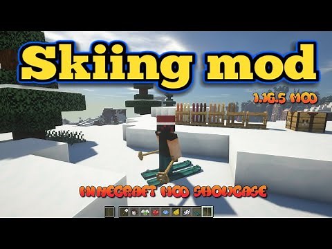Minecraft 1.18.1 - Skiing mod