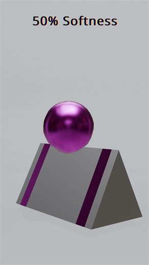 0% vs 100% Soft Body in Blender – Crazy Physics Simulation! #softbody #asmr #shorts #blender