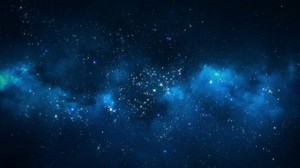 Abstract Background Space Stars Glowing Loop