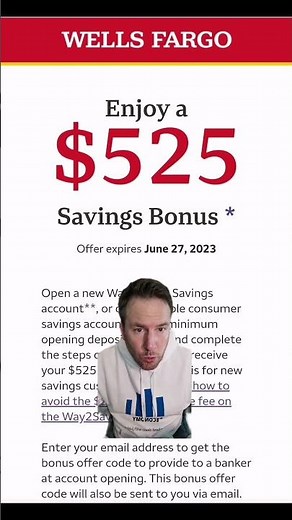 Wells Fargo offers a $525 welcome bonus 2023 when you open a savings account.