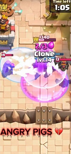 ANGRY PIGS PEPA PIG | CLASH ROYALE #clashroyale #broken
