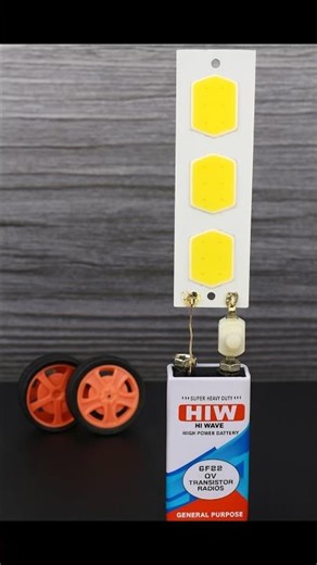 9 volt Battery Se Super Bright LED Light 💡 | Easy DIY Torch 🔥 #shorts