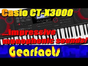 Casio CT-X3000: Impressive monophonic synth sounds