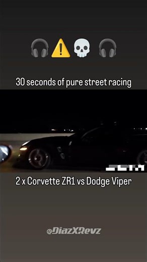 Corvette vs Viper backfire sync 🔥 Pure sound! 😈#corvette #viper #dragrace #shorts #musclecar #viral