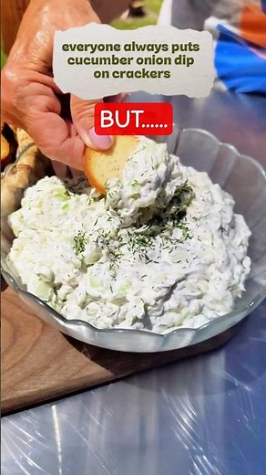 Cucumber Onion Dip Recipe | My Favorite Way to Eat It Isn't on Crackers#easyrecipes #cucumber