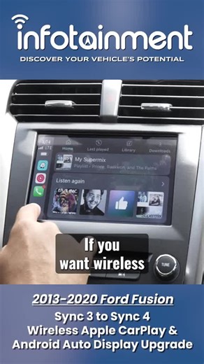 🚗Driving a 2013–2020 Ford Fusion? Upgrade your dash with Sync 4 wireless Apple CarPlay, Android Auto, built-in 3D navigation, and a crystal-clear HD display. Plug it in and enjoy the upgrade instantly. Product Link: 8