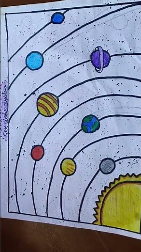 how to draw solar system 😁