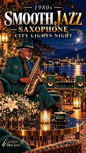 1980s Smooth Jazz Saxophone 🎷 City Lights Night Jazz for Relax & Unwind