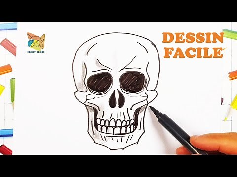 comment dessiner une tête de mort