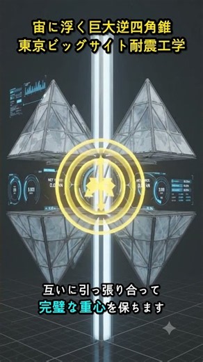 東京ビッグサイト | 宙に浮く巨大逆四角錐\\N東京ビッグサイト耐震工学