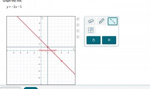 Graph the line.y = -2x - 5... | Filo