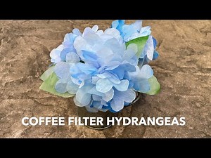 How to Make Paper Hydrangea from Coffee Filters