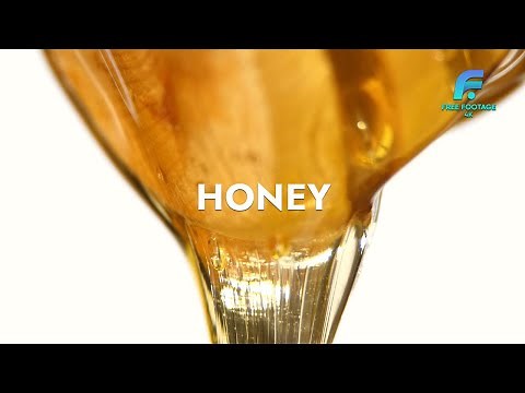 Honey Dripping On White | 4K Footage