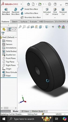 How to analyze Mass or weight in solidworks| Weight analysis in CAD software #shorts #btech #cad