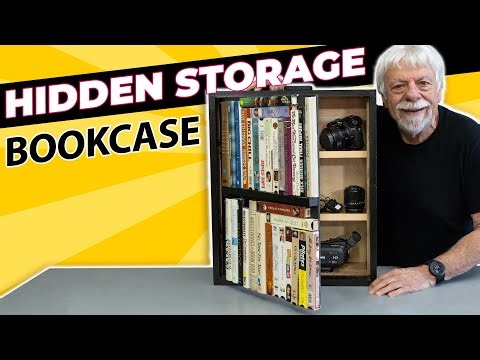 Clever Hidden Storage in a DIY Bookcase