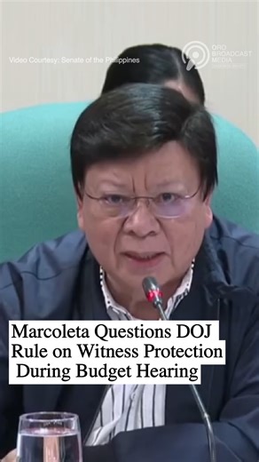 MARCOLETA QUESTIONS DOJ RULE ON WITNESS PROTECTION DURING BUDGET HEARING Senator Rodante Marcoleta questioned the Department of Justice (DOJ) over its requirement for the Discaya family to return alleged ill-gotten wealth before qualifying for the Witness Protection Program (WPP) during the Senate Committee on Finance hearing on Tuesday, October 21, 2025. Marcoleta clarified that he was not defending the individuals but wanted them to testify to help identify the alleged mastermind behind the ca