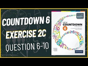 Class 6 Math Exercise 2C Question 6-10| oxford new countdown book 6 third edition | Math with Afshan